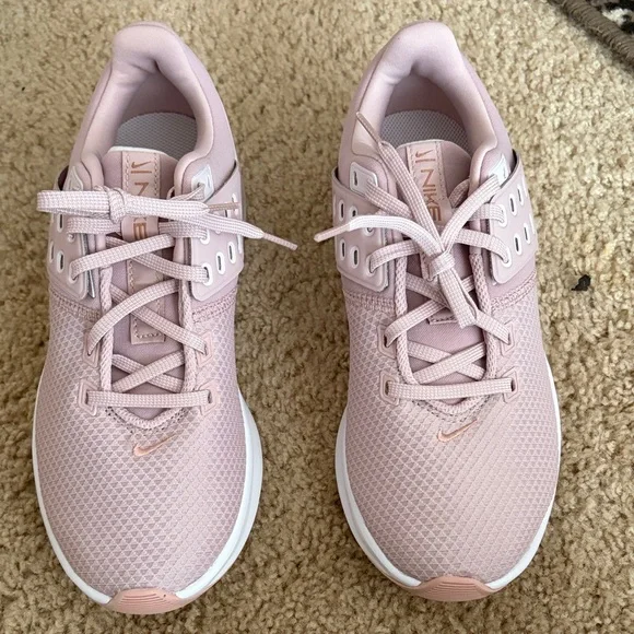 Nike Women's Blush Pink Mesh Athletic Sneakers - Picture 2 of 2